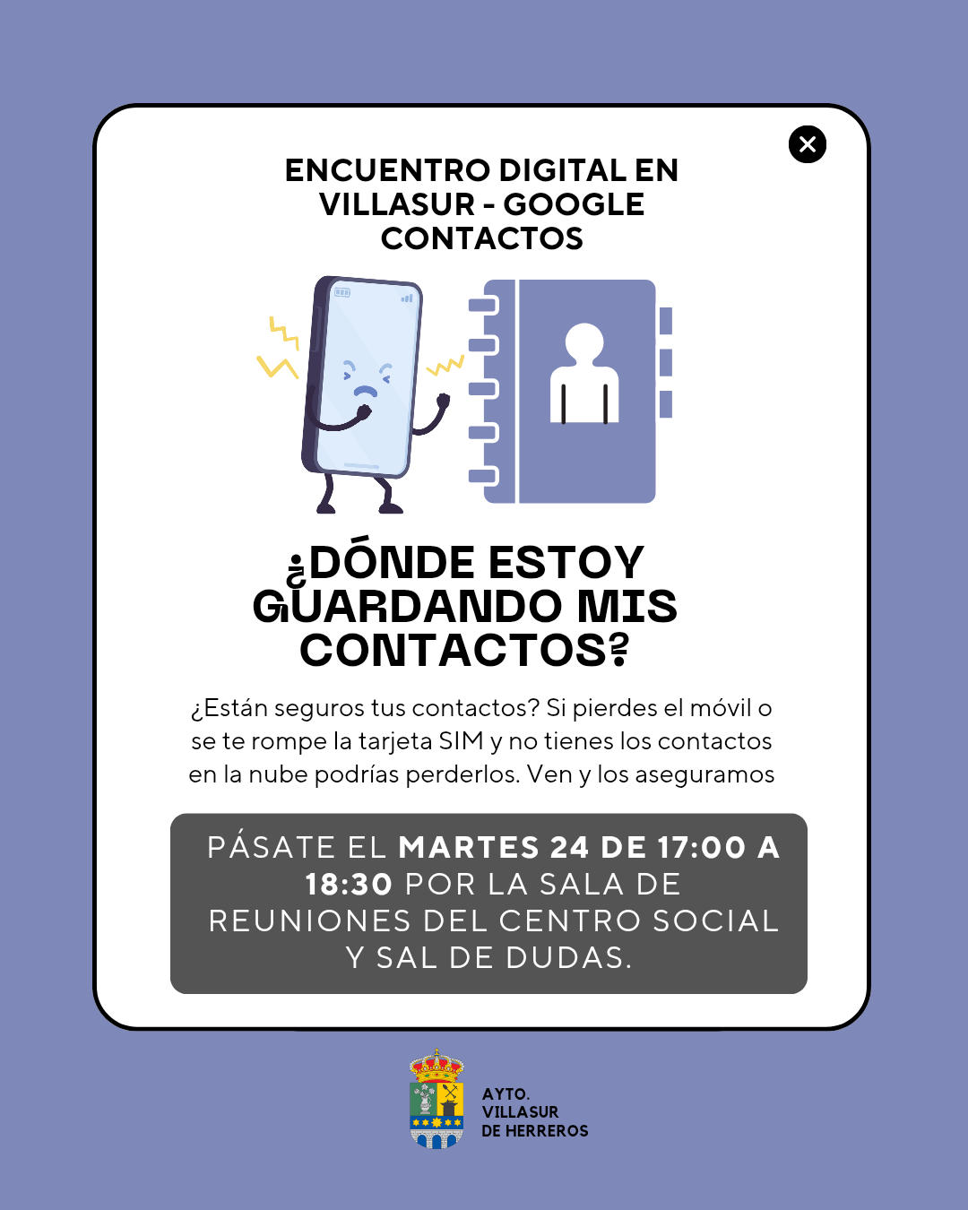 Encuentro Digital en Villasur: Contactos de Google