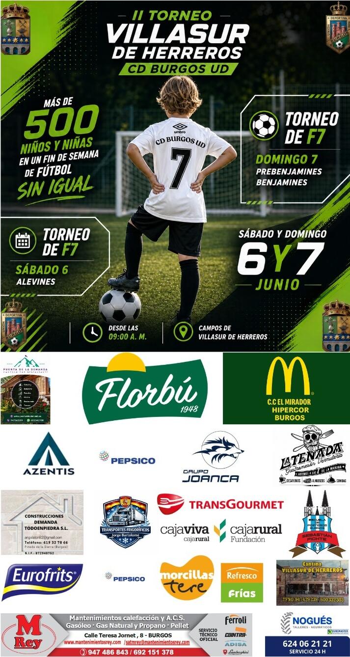 El CD Burgos UD trae por segundo año a Villasur de Herreros un gran torneo de fútbol base