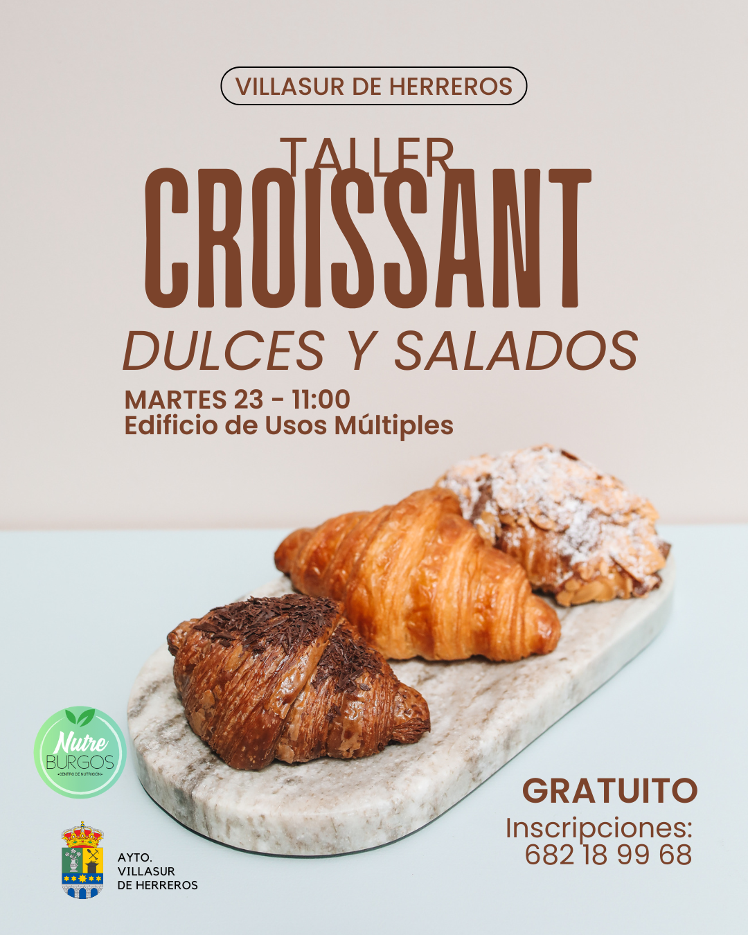 Taller Croissants Dulces y Salados
