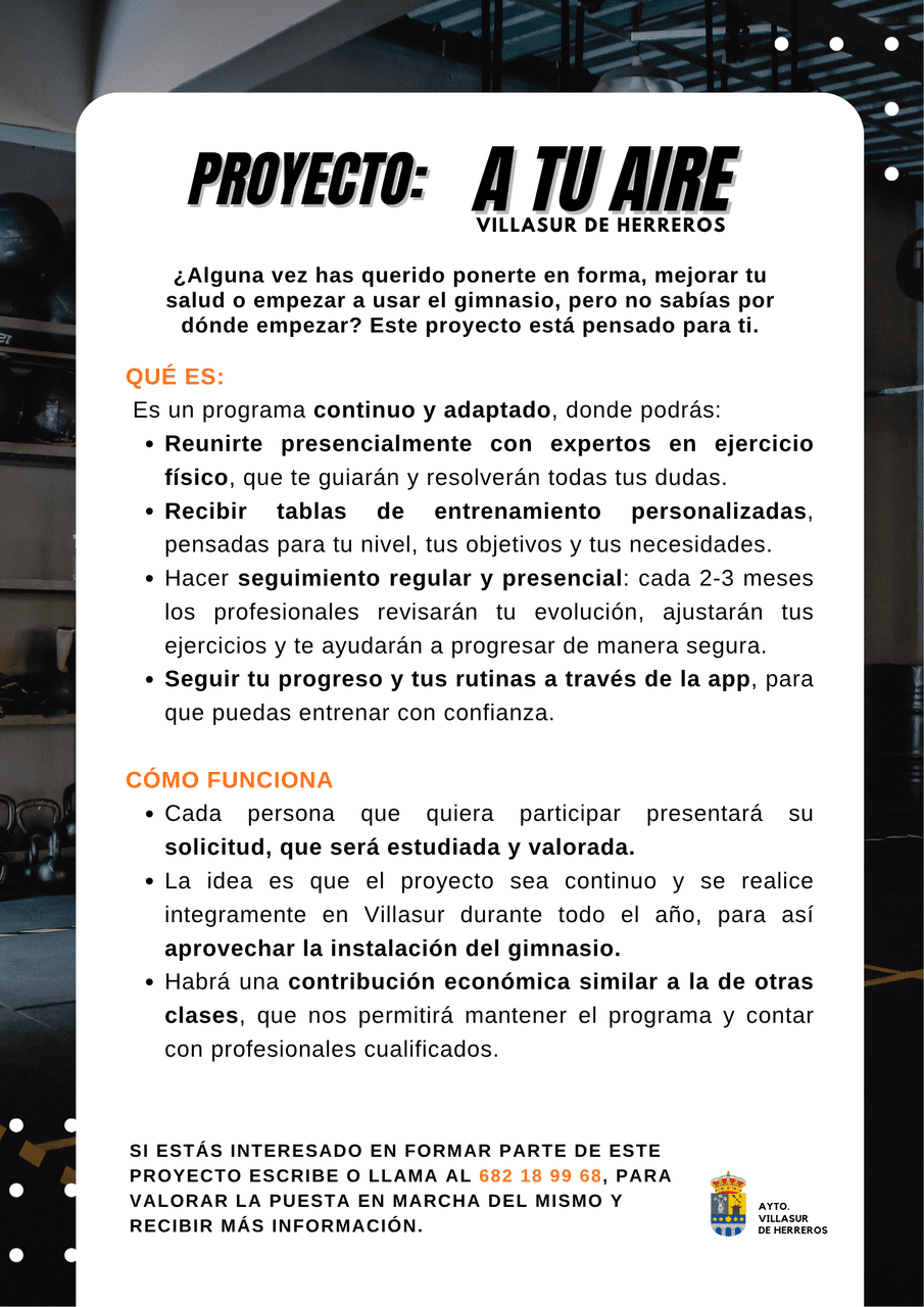 El proyecto A Tu Aire abre una nueva convocatoria